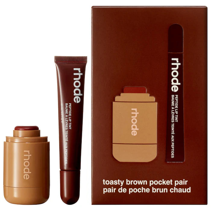 SALE BAJO PEDIDO - Rhode Pocket Pair Limited Edition Lip + Cheek Set – Dúo De Rubor En Crema Y Tinte Labial Con Péptidos Edición Limitada