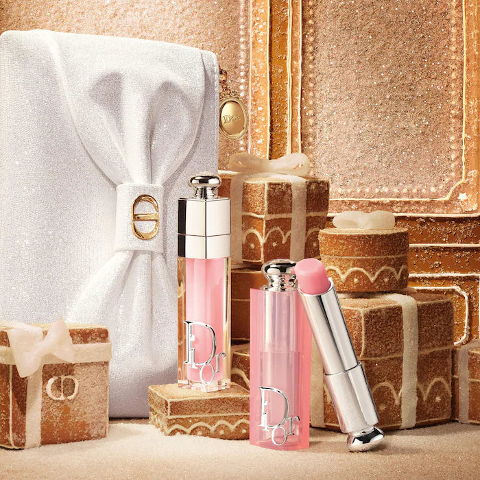 SALE BAJO PEDIDO - Dior Plump & Glow Pink Lip Ritual Set – Dúo De Bálsamo Labial Lip Glow Y Gloss Lip Maximizer