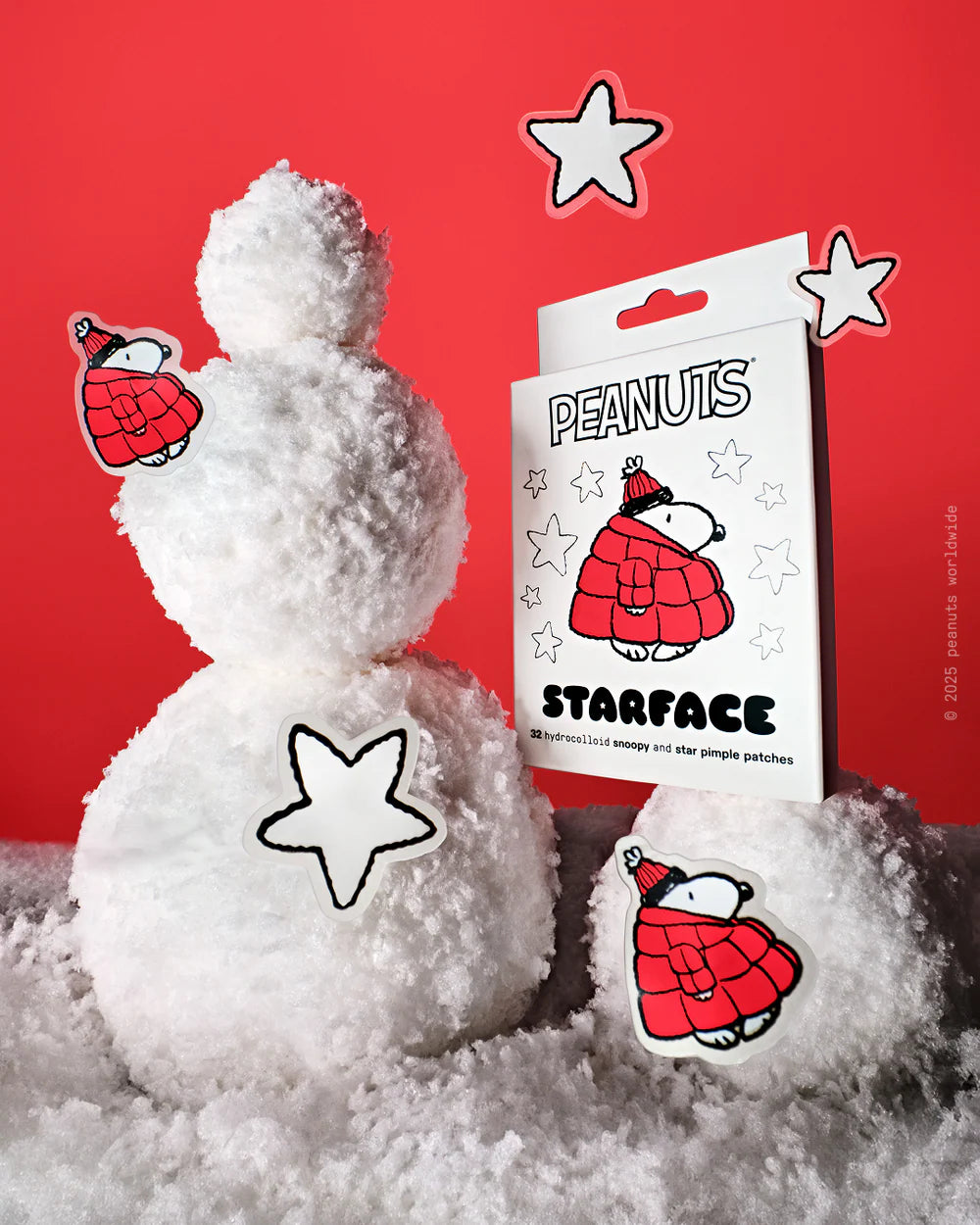 Starface x Peanuts Red Snoopy Refill — Refill De 32 Parches Hidrocoloides Anti-Acné Edición Limitada