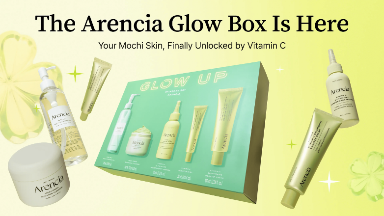 Arencia Glow Up Skincare Set Kit Completo De Cuidado Facial Iluminador