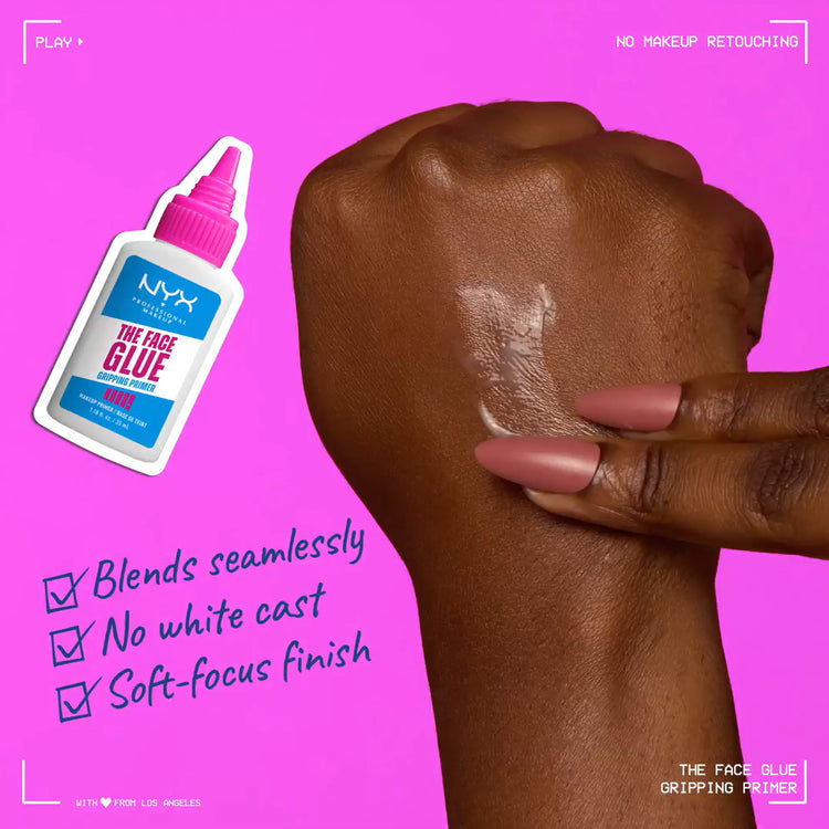 NYX The Face Glue Grip Primer – Prebase de Maquillaje con Fijación Tipo Pegamento 35 ml